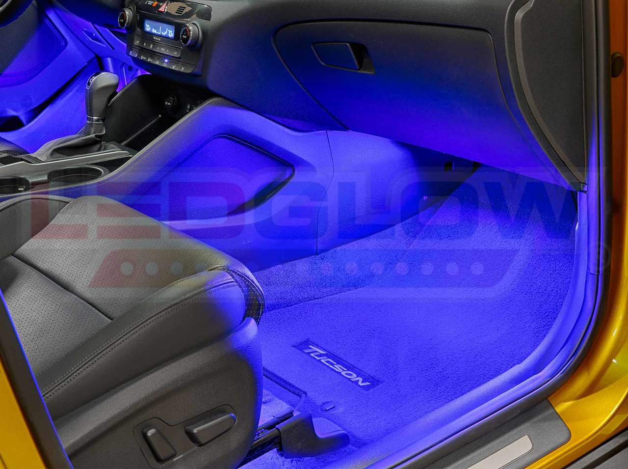 LEDGlow 4pc Blue LED Interior Lighting Kit
