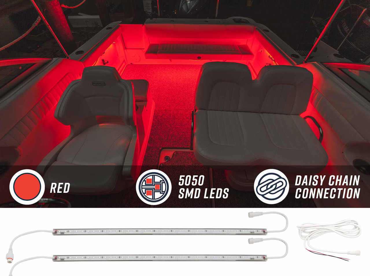 Red Marine Boat Led Lighting Kit