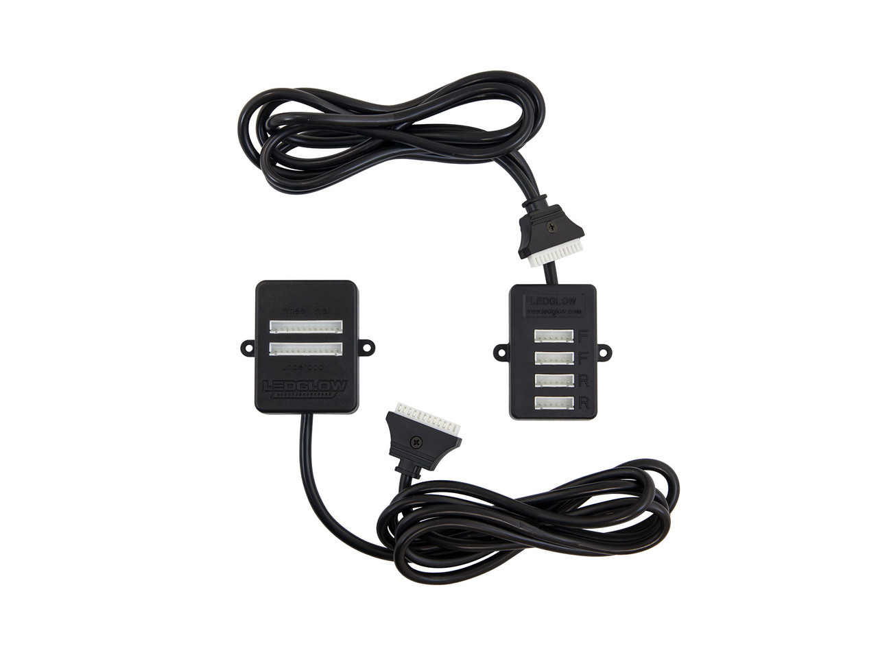 LEDGlow 4PC Million Color LED Wheel Lights AddOn Kit For Bluetooth