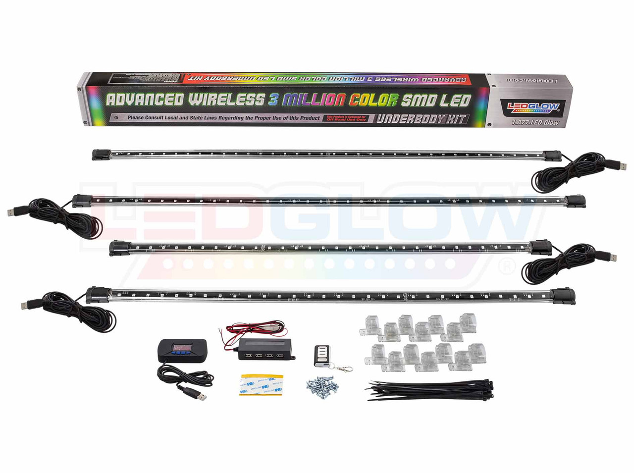 LEDGlow  Advanced 3 Million Color LED Car Underbody Lighting Kit