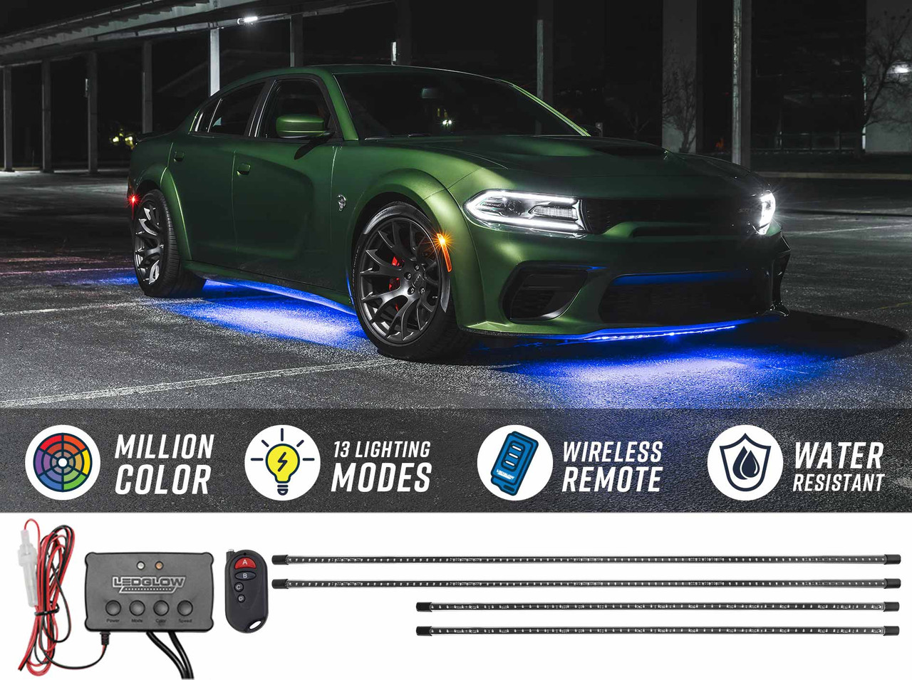 LEDGlow  Million Color Slimline LED Car Underbody Lighting Kit