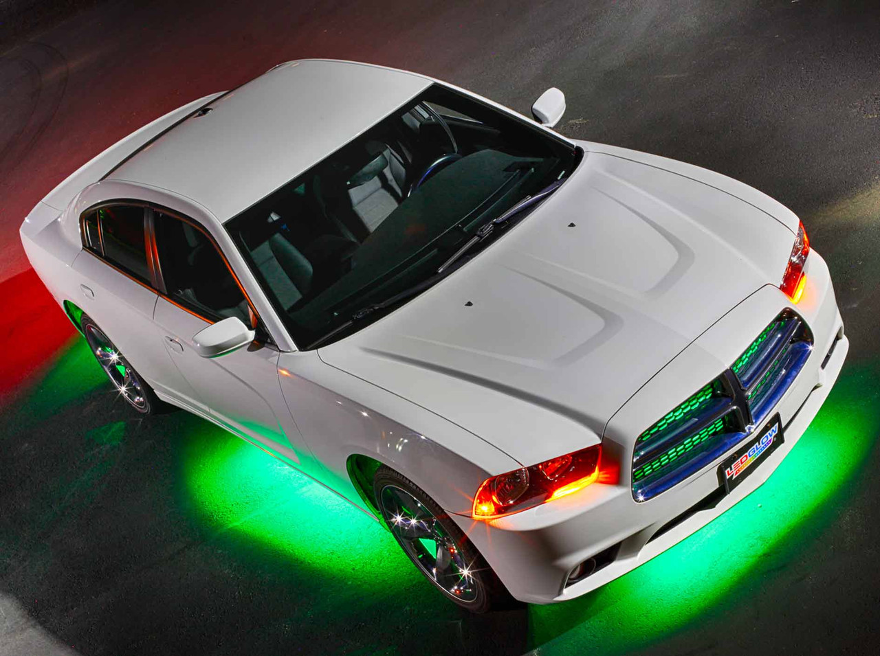 green neon lights for cars