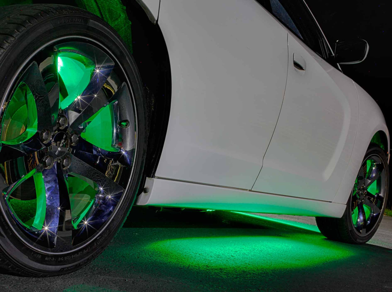 green neon lights for cars