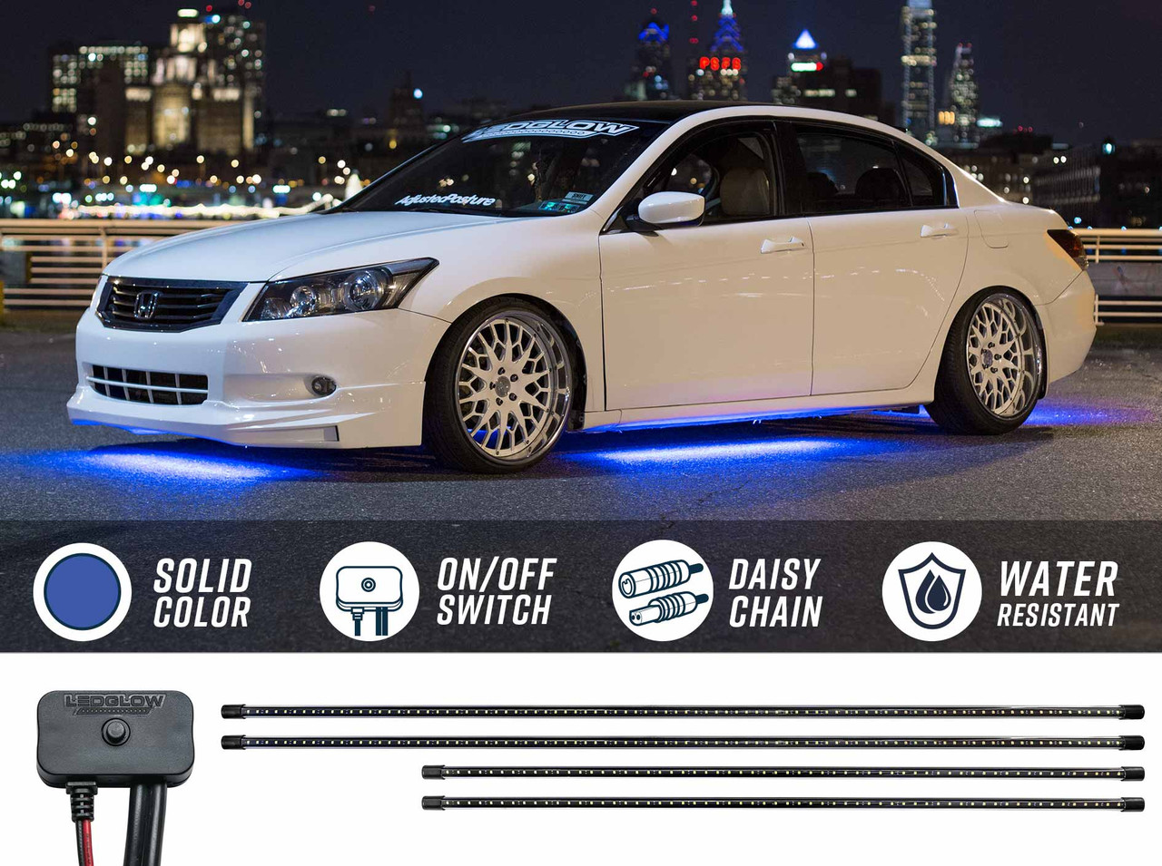 LEDGlow  Blue Slimline LED Car Underbody Lighting Kit
