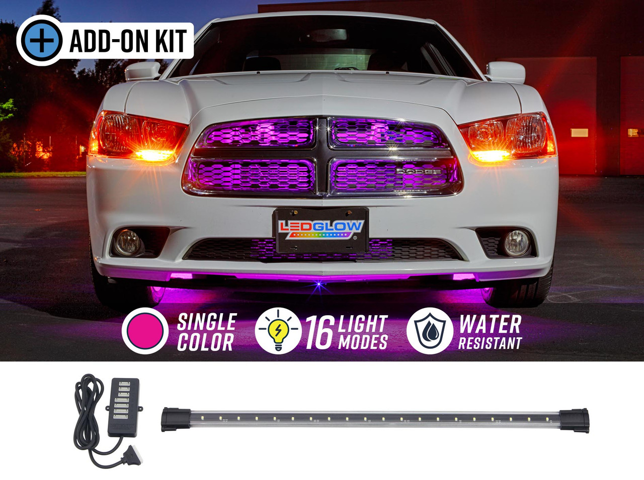 Pink Wireless LED Car Underbody Lighting Kit