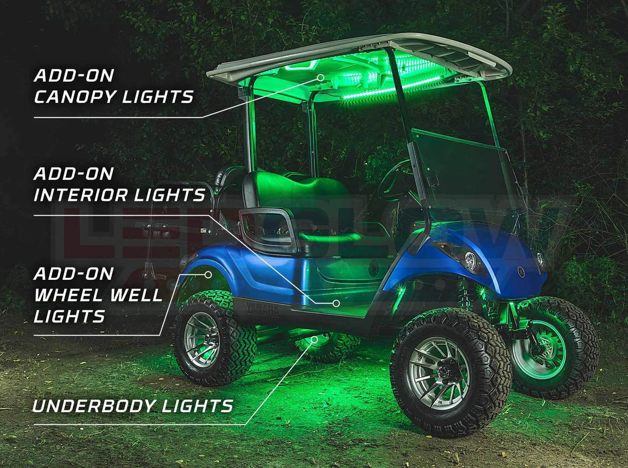 led lights for golf cart roof