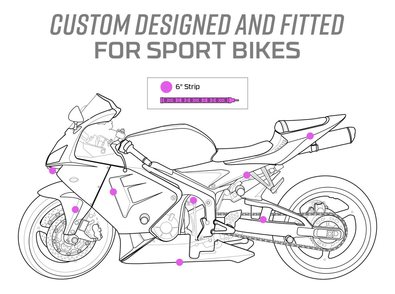 LEDGlow | Advanced Million Color Sportbike LED Lights