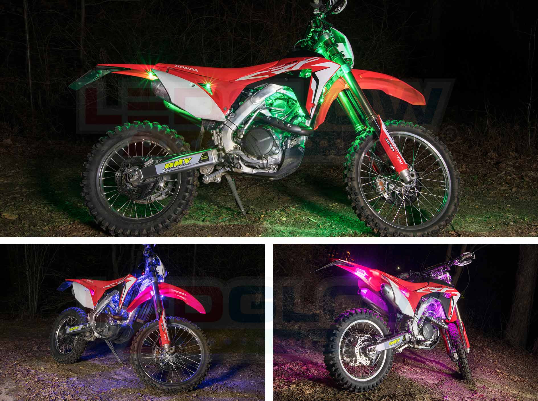 LEDGlow Advanced Million Color LED Mini Dirt Bike Lighting Kit