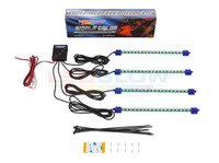 4pc Green LED Car Interior Lighting Kit Unboxed