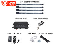 4pc Purple Wireless LED Golf Cart Underbody Kit | Open-Box