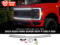 White LED Grille Accent Lighting Kit for 2023-2026 Ford F-250 F-350 Super Duty