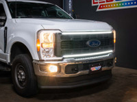 White LED Grille Accent Lighting Kit for 2023-2026 Ford F-250 F-350 Super Duty with Halogen Headlights