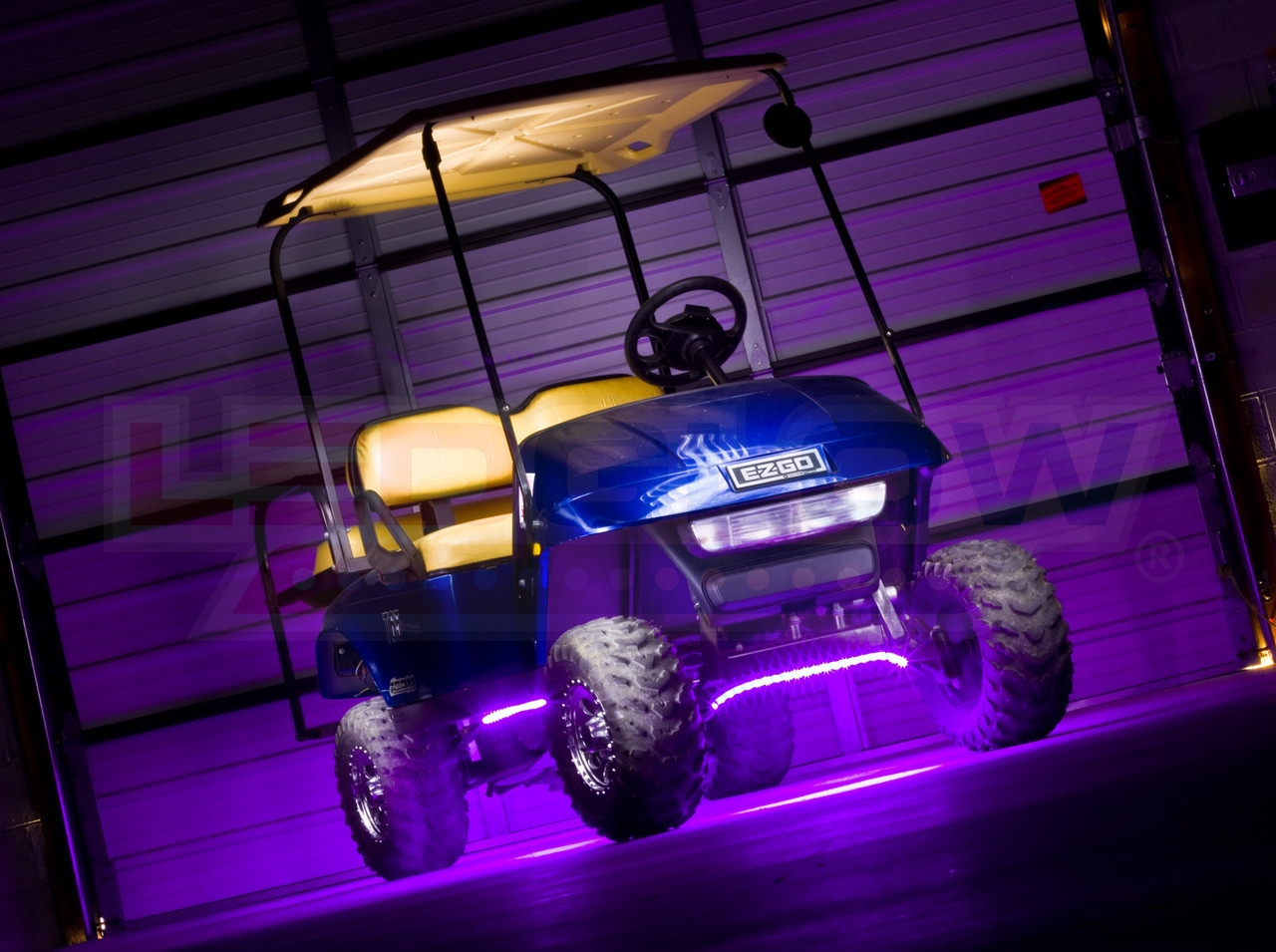 LEDGlow Purple LED Underbody Golf Cart Lights