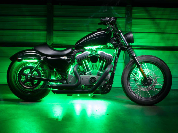 Advanced Green Motorcycle Lights