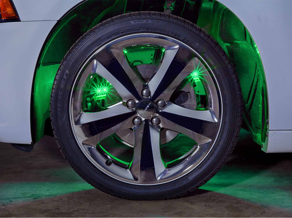 Green Wheel Well Lights