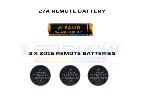 LEDGlow Replacement Wireless Remote Batteries