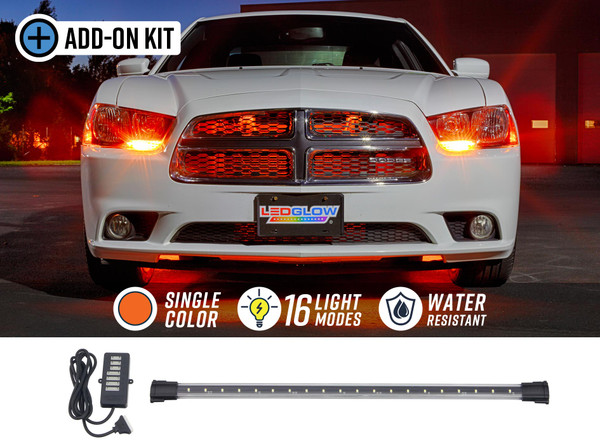 Orange LED Grille Add-On Lighting Kit for Wireless Underbody Kits