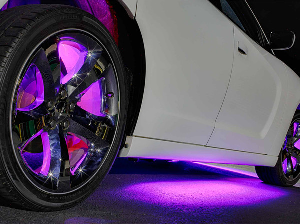 Purple Add-On Wheel Well Lights