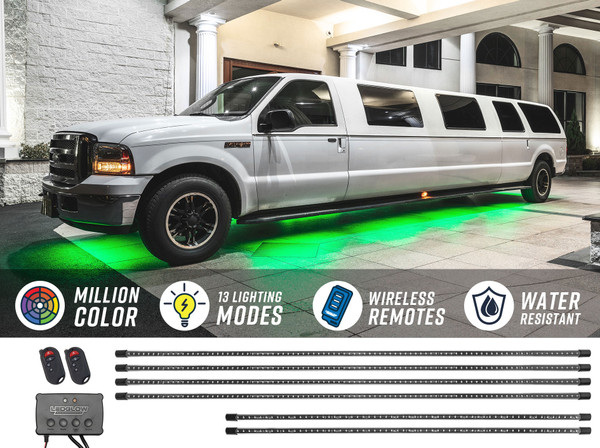 Million Color Slimline LED Limousine Underbody Lighting Kit