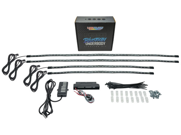 Bluetooth Flexible Million Color LED Car Underbody Lighting Kit with Smartphone Control Unboxed