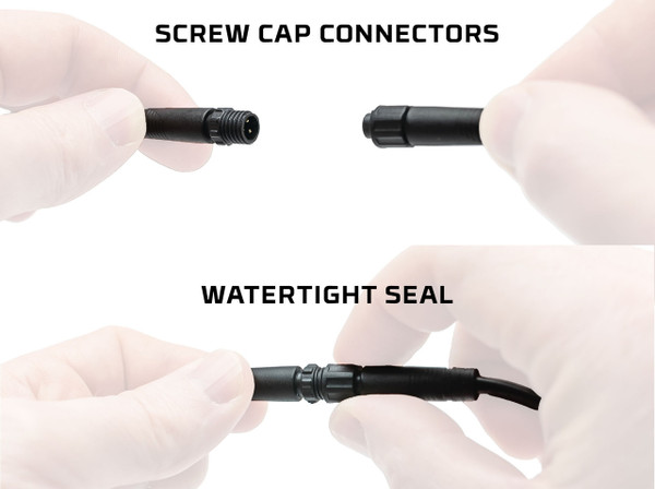 Screw Cap Connectors for Watertight Seal