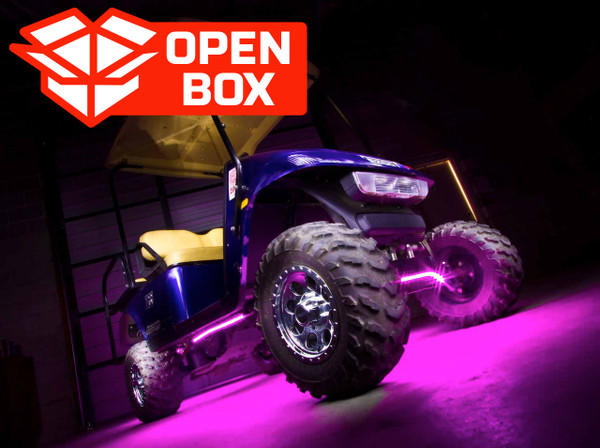 4pc Pink Slimline LED Golf Cart Underbody Lighting Kit | Open-Box