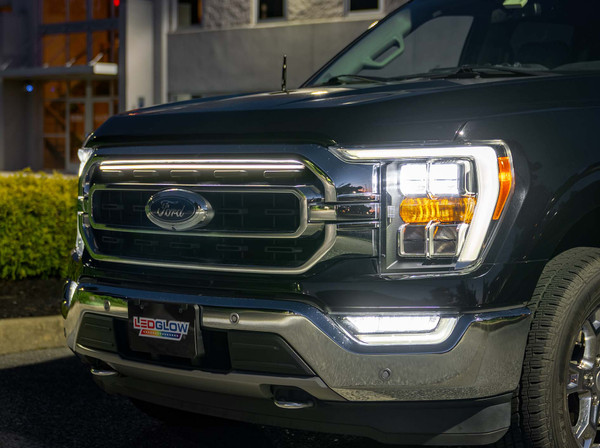 White LED Grille Lighting Kit for 2021-2023 Ford F-150