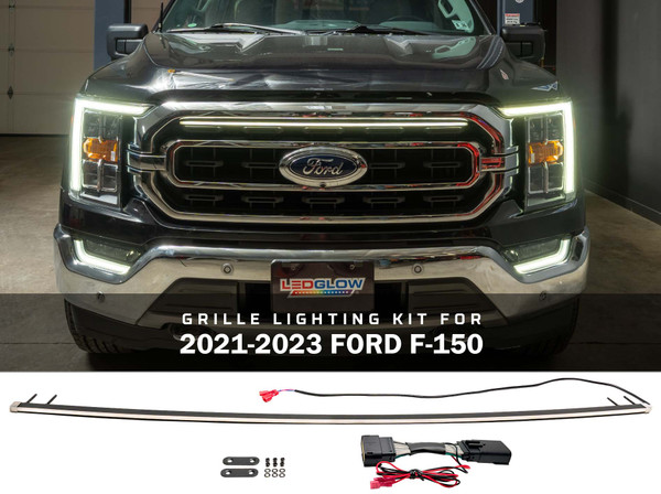 White LED Grille Lighting Kit for 2021-2023 Ford F-150