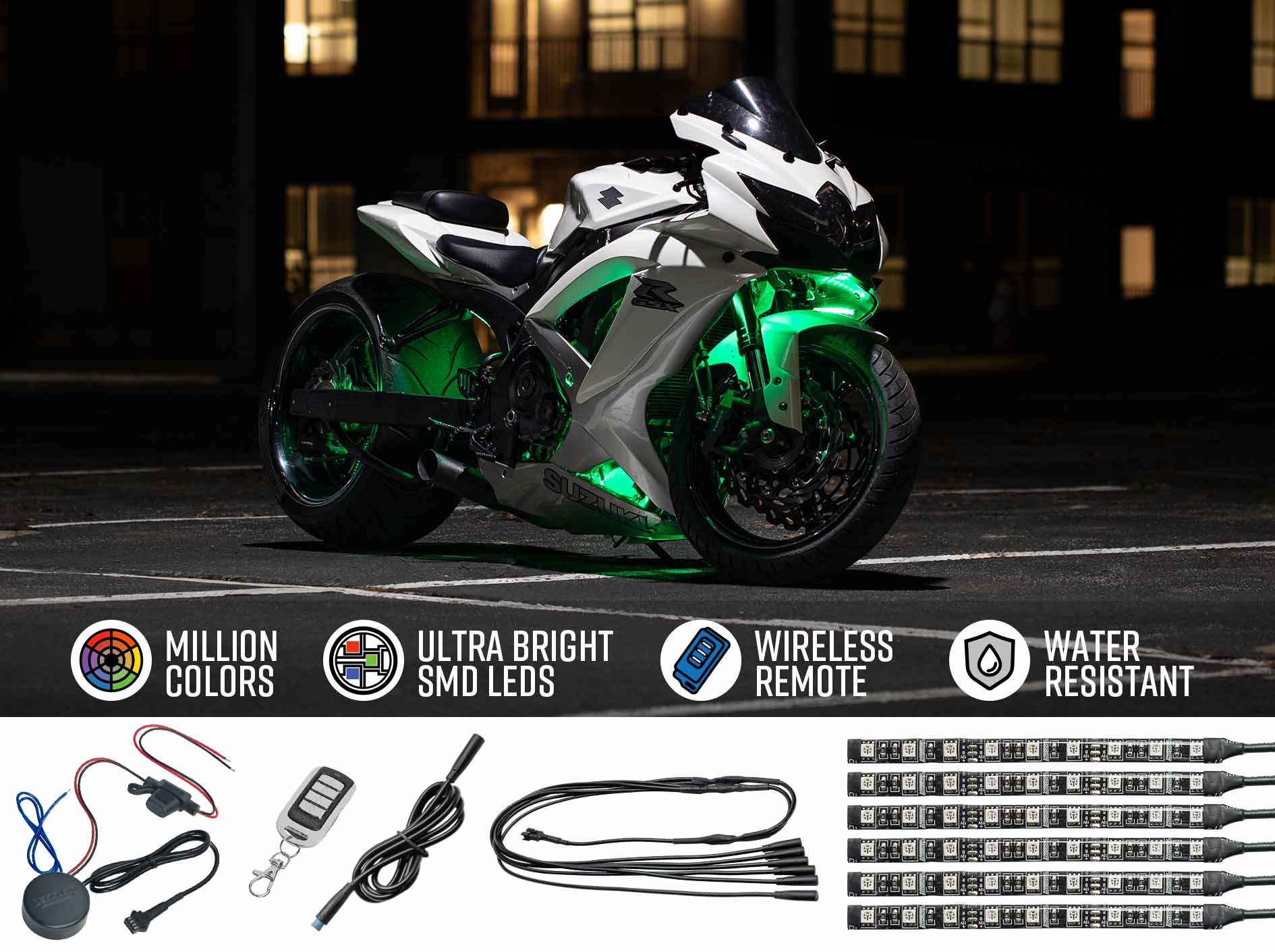 LEDGlow | Advanced Million Color Sportbike LED Lights
