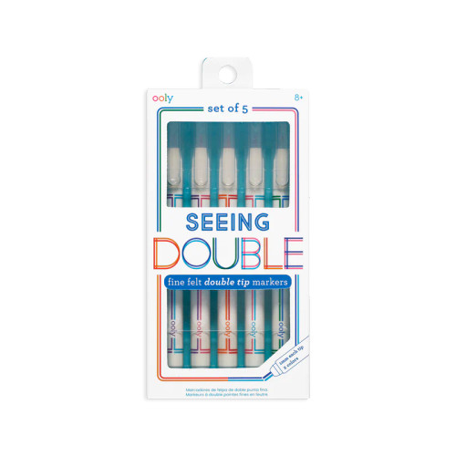 OOLY Set of 6 Silver Linings Outline Markers