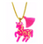 BB Pendant - Hot Pink Sparkly Unicorn