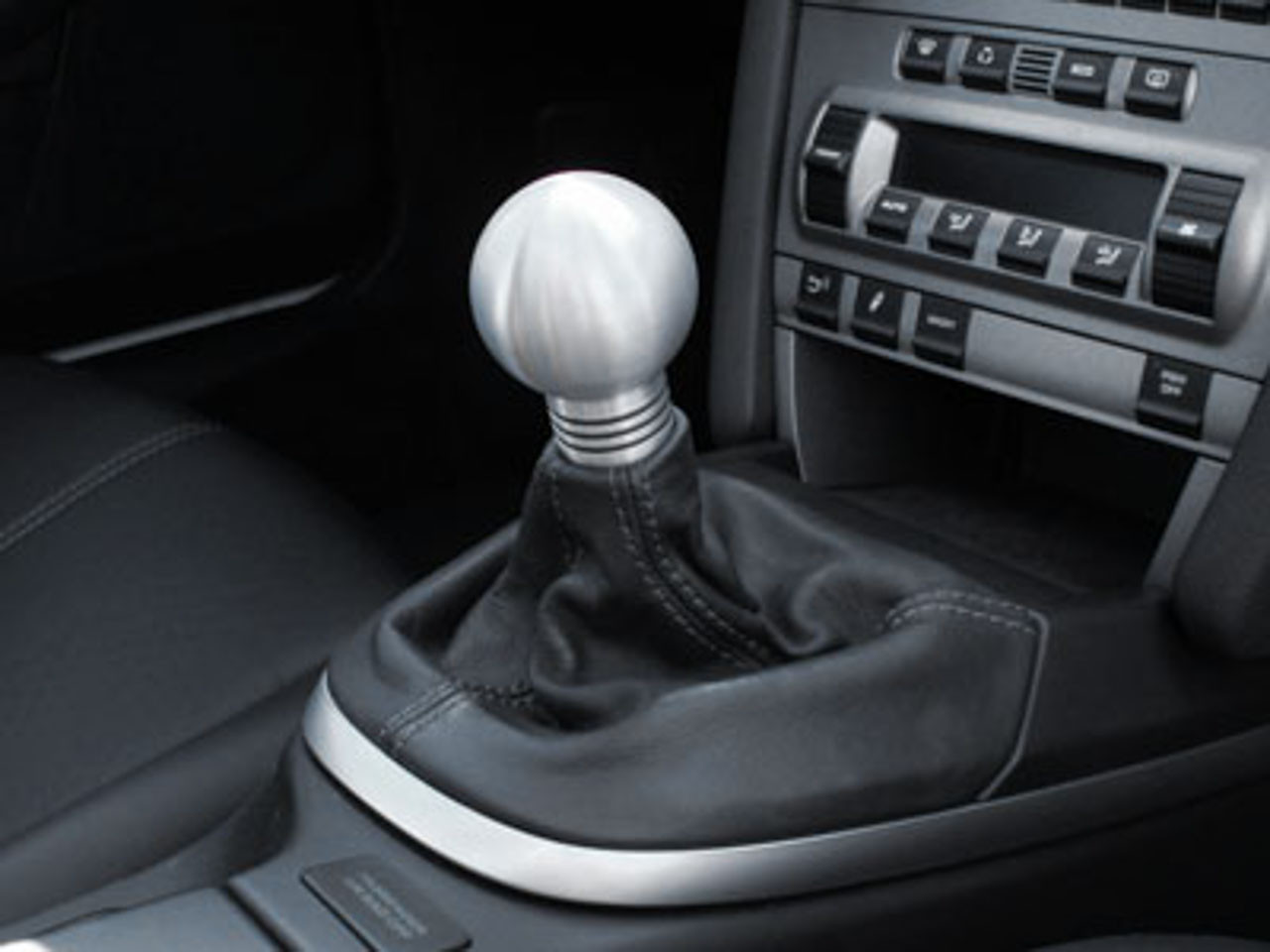thumbnail image 2 of Custom Leather Shift Knob And Boot Combo With Emblem For Porsche 924, 944, 968, 928 2 of 6