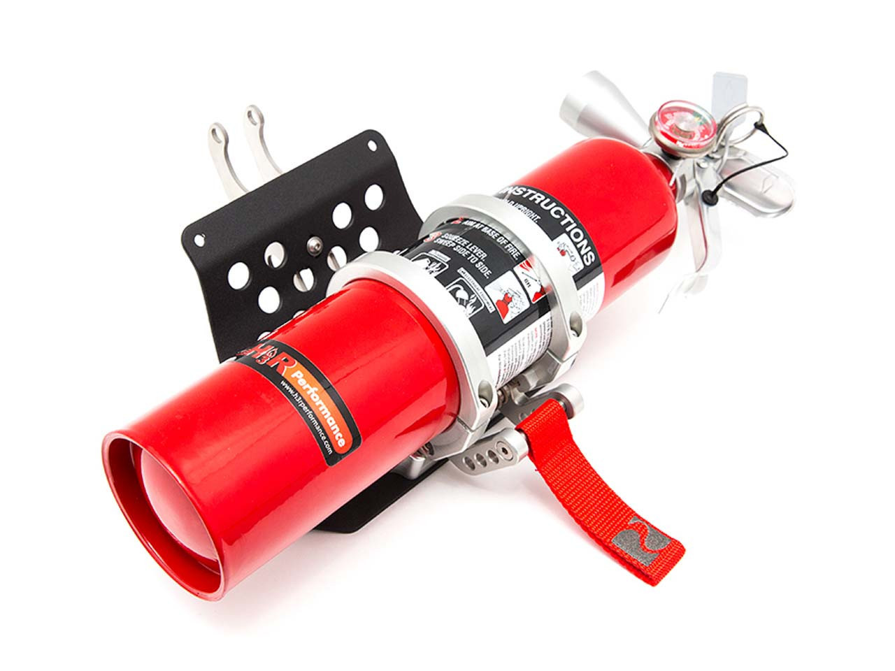 Porsche (996/986) Fire Extinguisher and Mount Package (Silver/Red