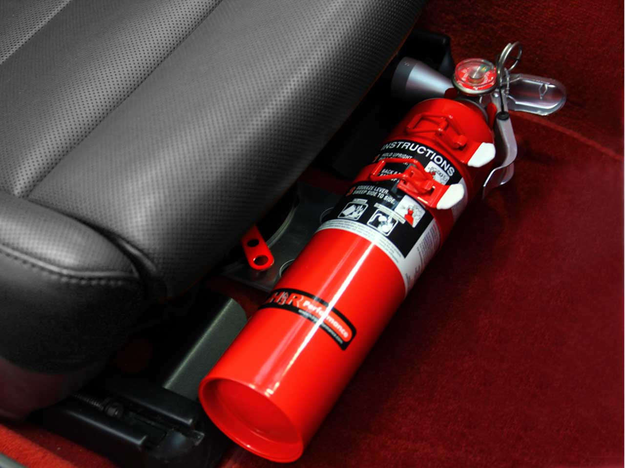 Porsche (Slv/Red - Dry - 74+ 911/Boxter/Cayman) Fire Extinguisher and ...
