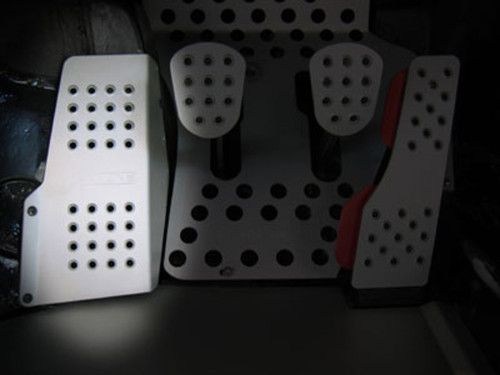 Rennline Dead Pedal - Perforated - Porsche - SKU# P11 Rennline Dead Pedal - Perforated - Porsche - SKU# P11