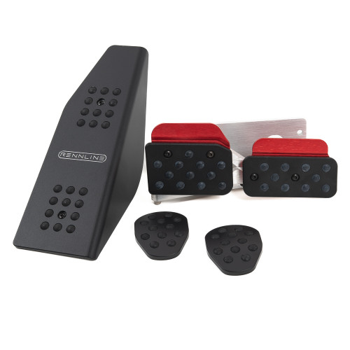 (Rev4) - 4PC Pedal Set - Rubber Grip - SKU# A163P60101