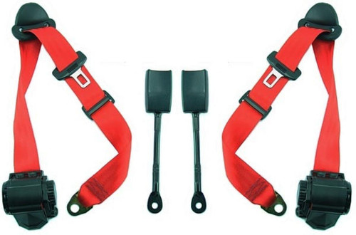 Rennline Retractable 3-Point 993 Seat Belt - SKU# SA-50530