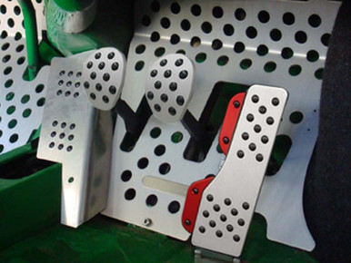 【 RENNLINE 】4ピースペダルセット︰PORSCHE 930 / 912 Porsche (911/912/930) Pedal Set - 4 Piece - Rubber Grip - (RHD)