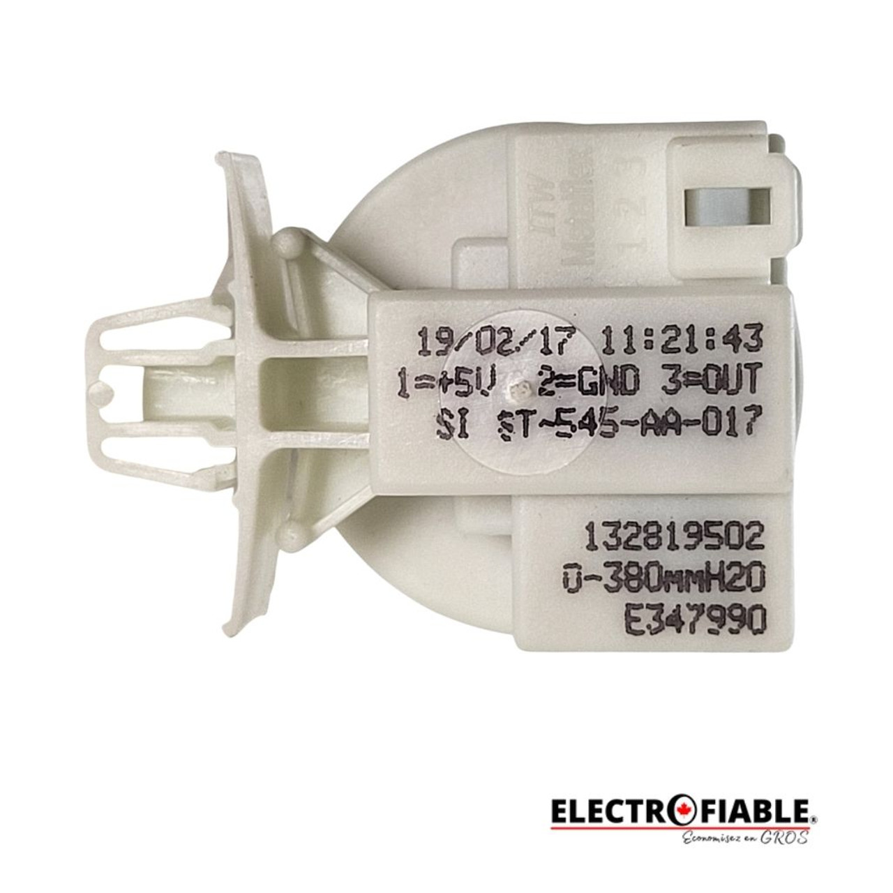 Electrolux, 132819502, Pressure switch fit washer