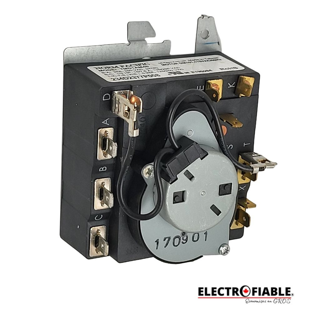 234D2377P008 Timer for GE dryer WW02F00724