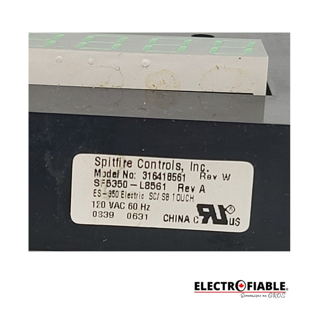 Frigidaire, 316418561, Control panel fit stove