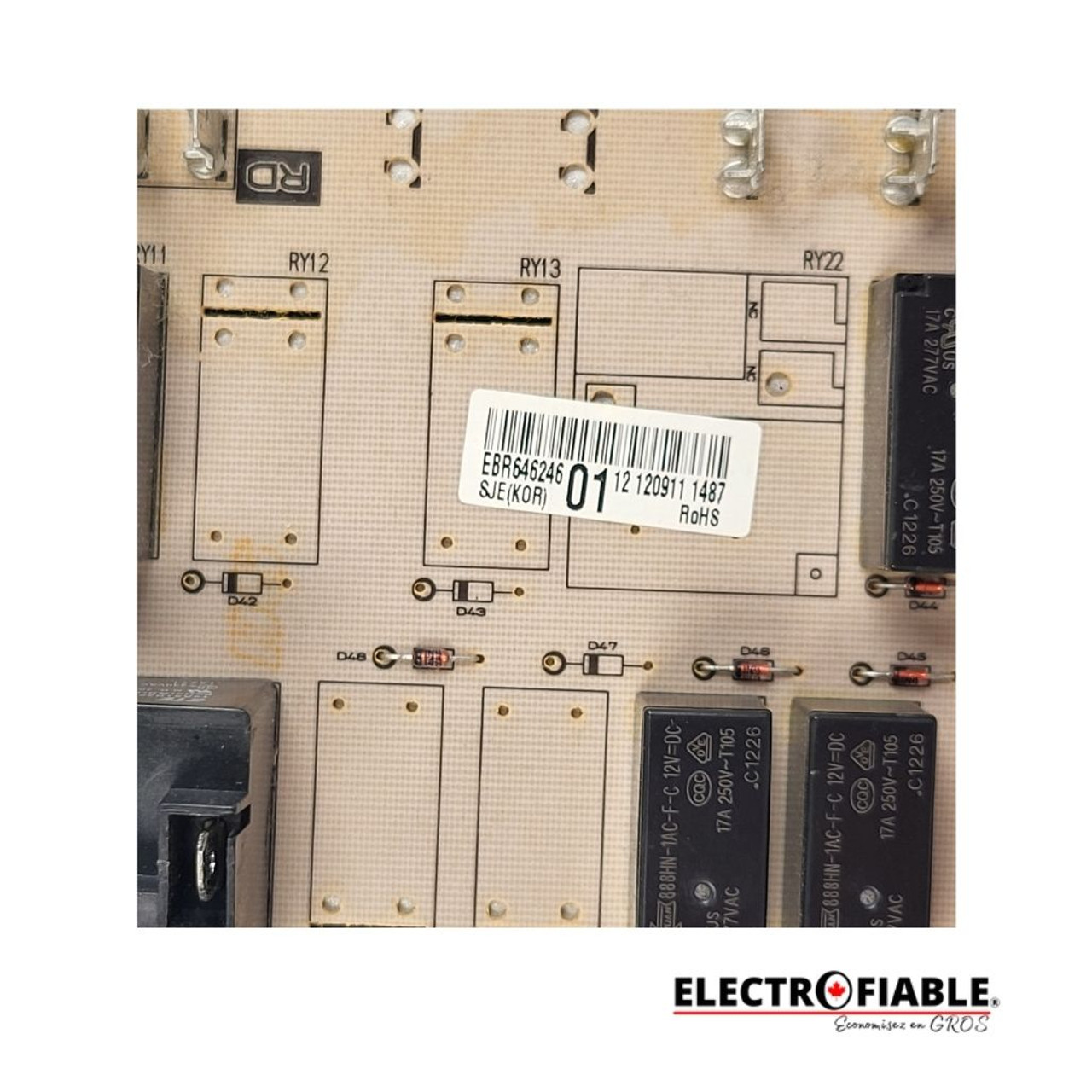 LG, EBR64624601, Control board fit stove