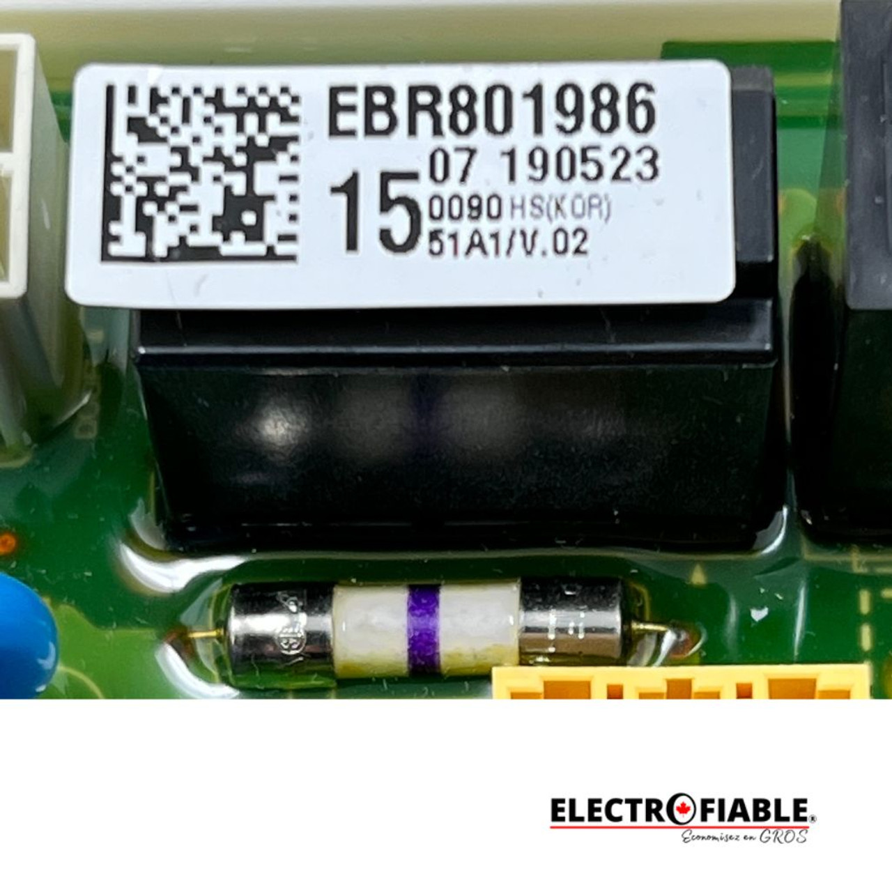 EBR80198615 Main Pcb For LG Dryer