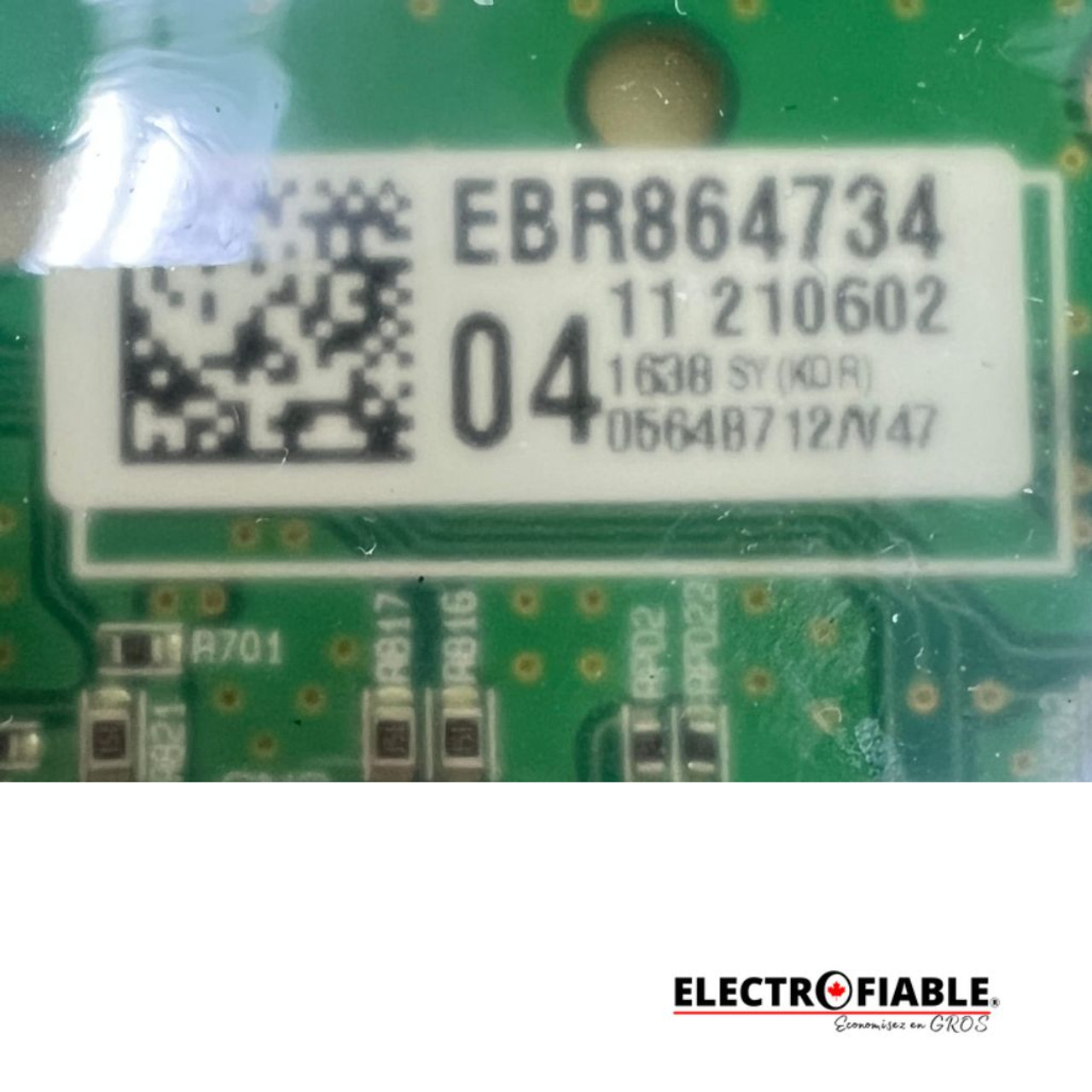 EBR86473404 Dishwasher Power LG Control Board
