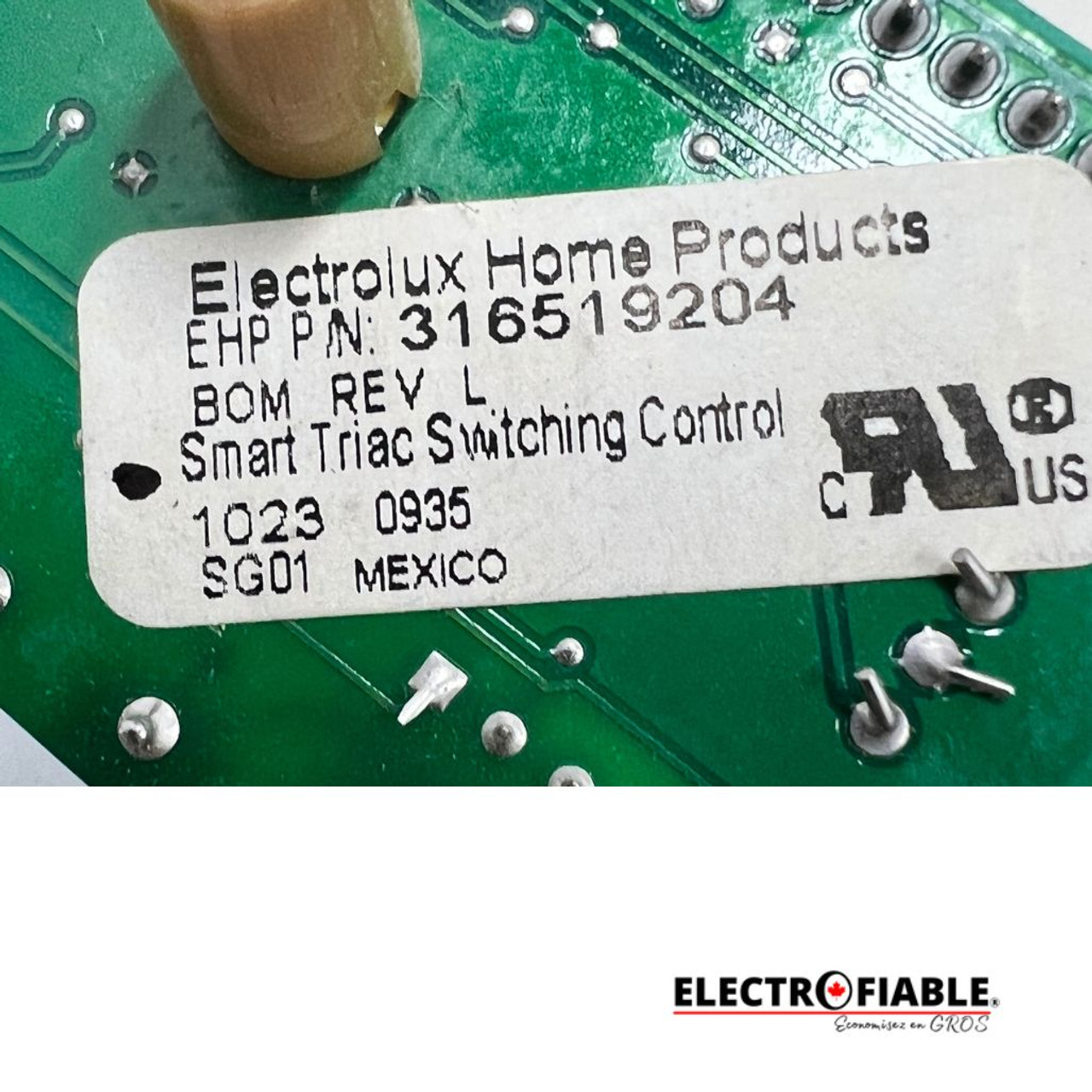 316519204 control Board Frigidaire Electrolux