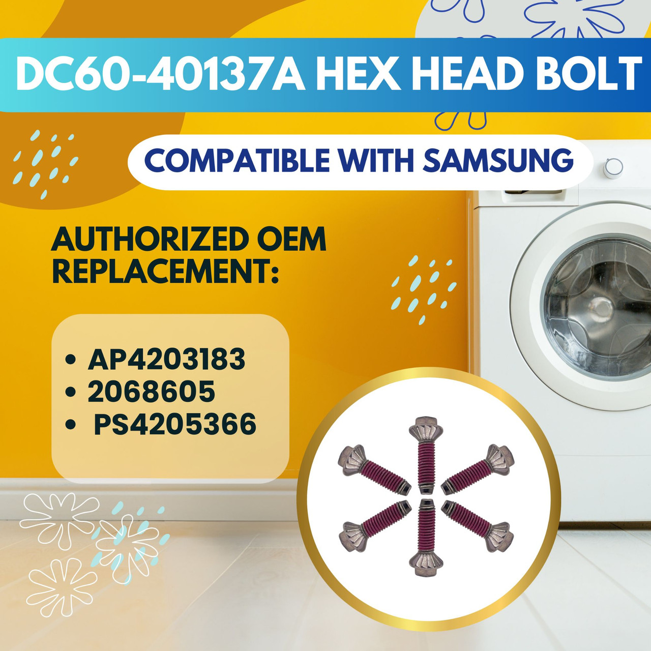 DC60-40137A Washer Spider WF45H