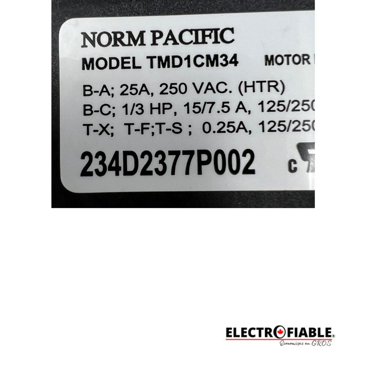 234D2377P002 Dryer Timer WE04X25281