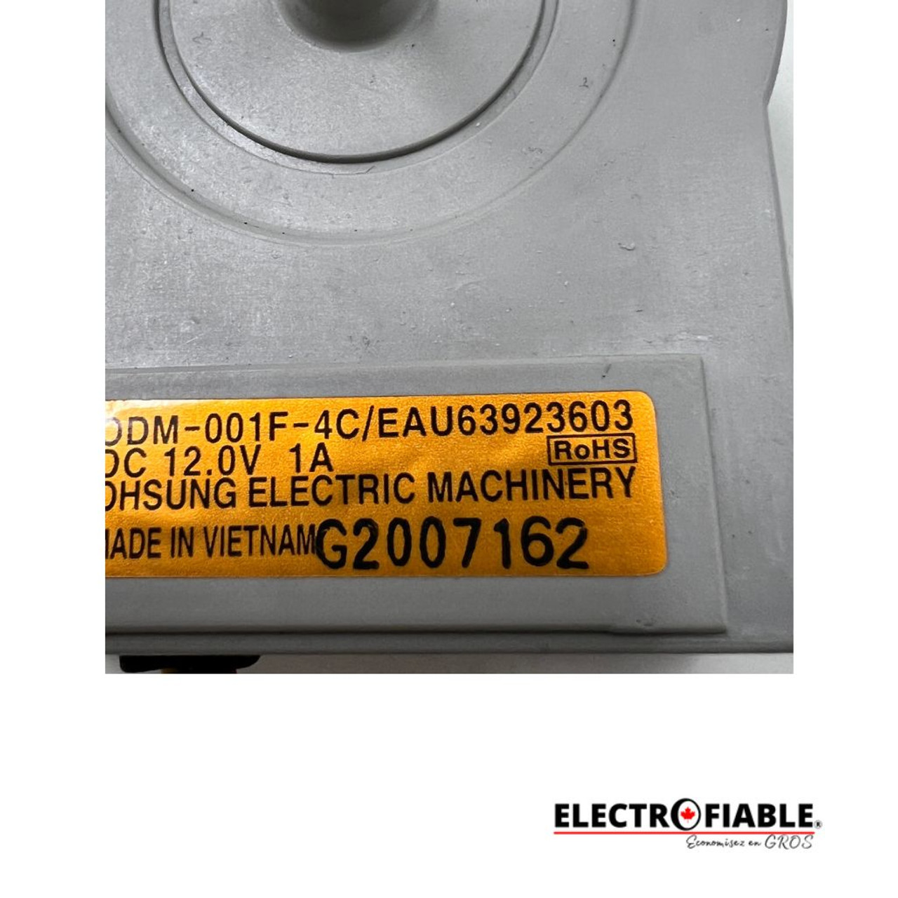 EAU63923603 Refrigerator Evaporator Fan Motor