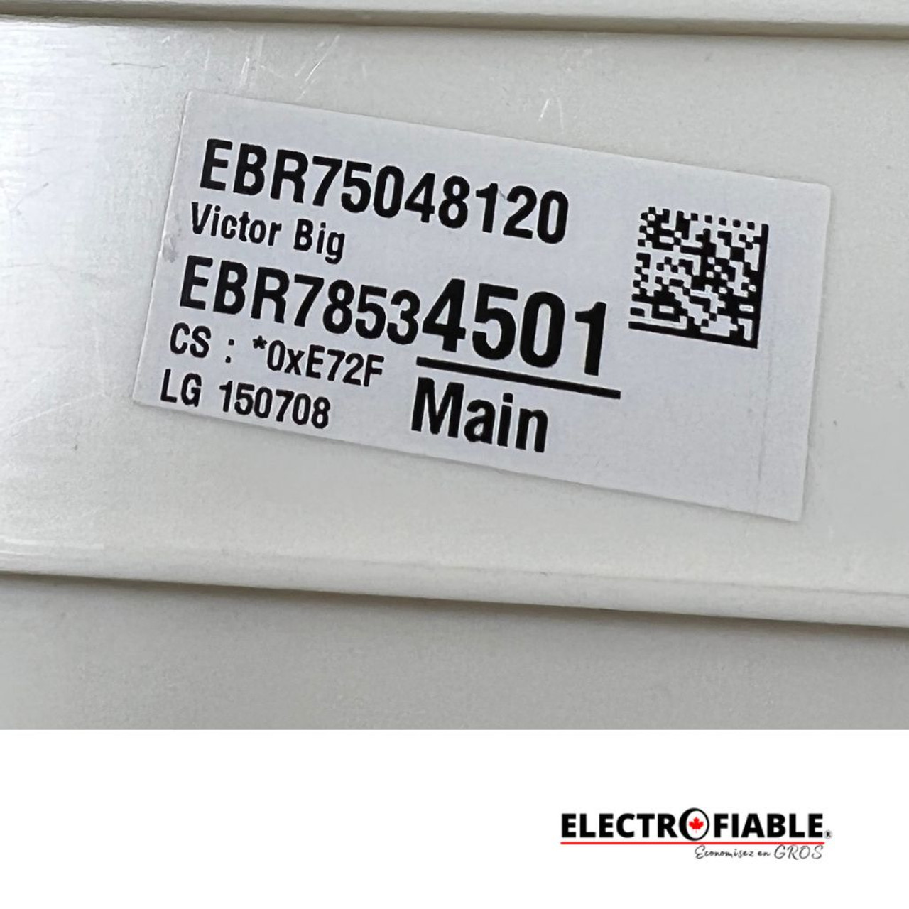 EBR78534501 Washer Main Control Board WM3570