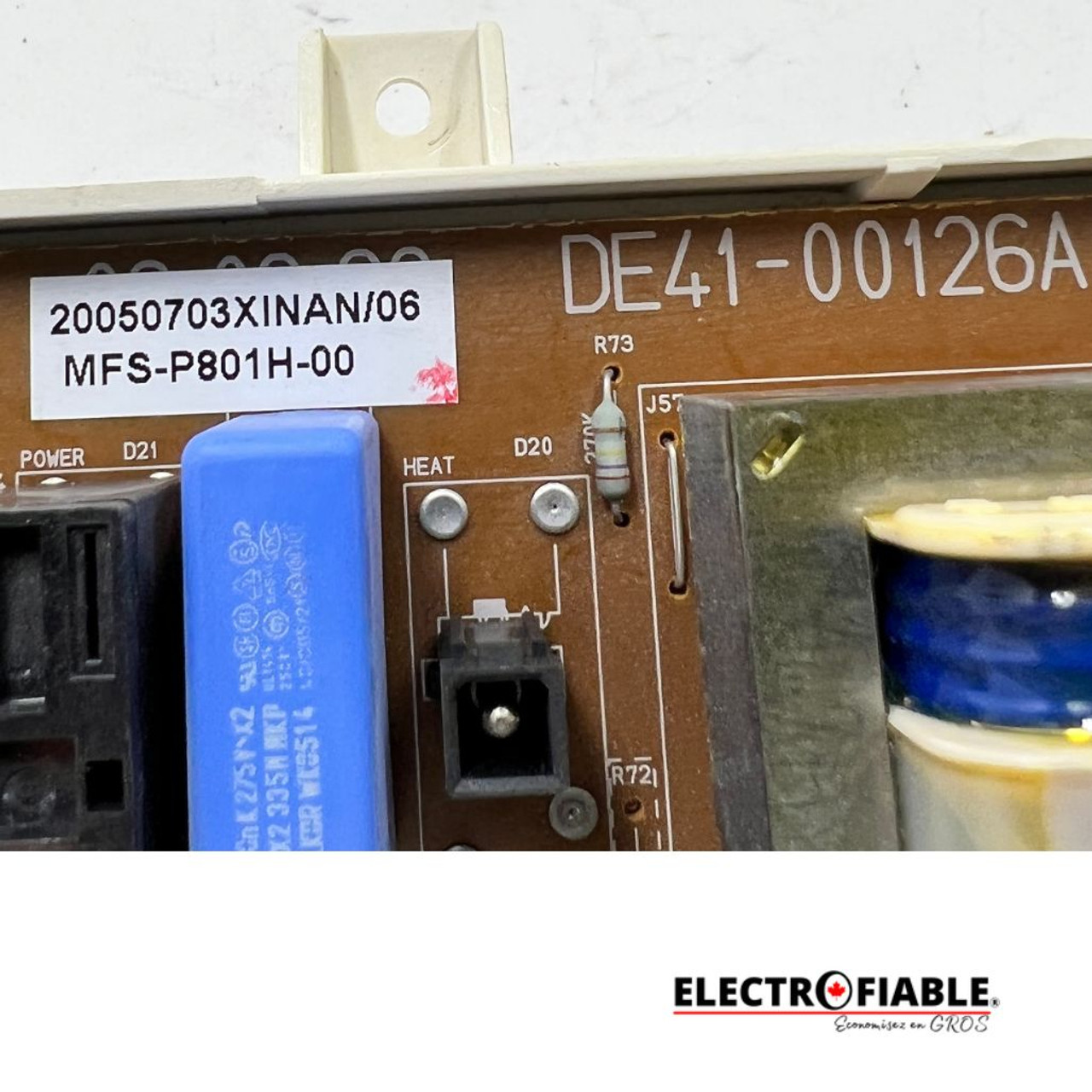 MFS-P801H-00 Washer PCB Assembly DE41-00126A